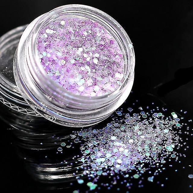 Purple 3gm Holographic Sequins Glitter Shiny Eye Skin Highlighter Face Make