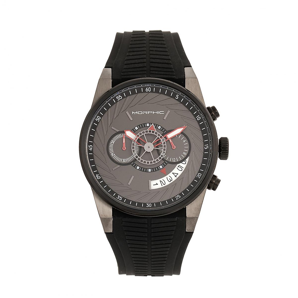 MORPHIC M72 Serie Strap Watch - zwart/houtskool