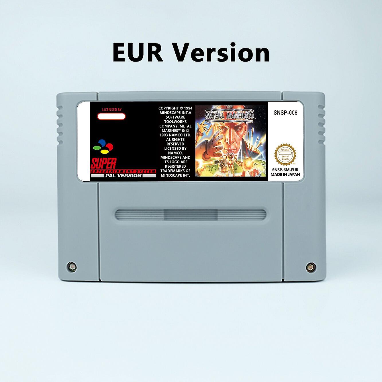 Action Game For Metal Marines - Usa Or Eur Version Cartridge Available For Snes Video Game Consoles