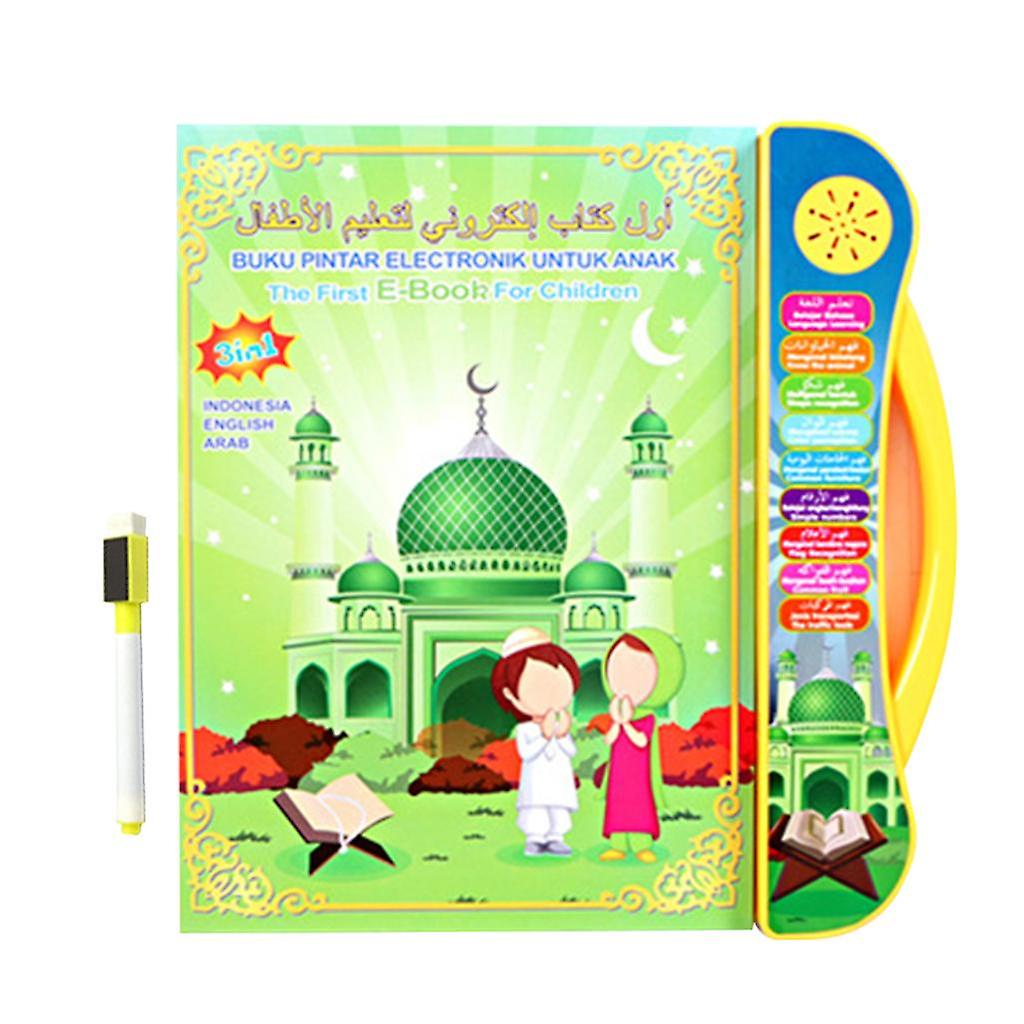 Trilingual Indonesian Arabic English Early Learning E-book Reading Machine
