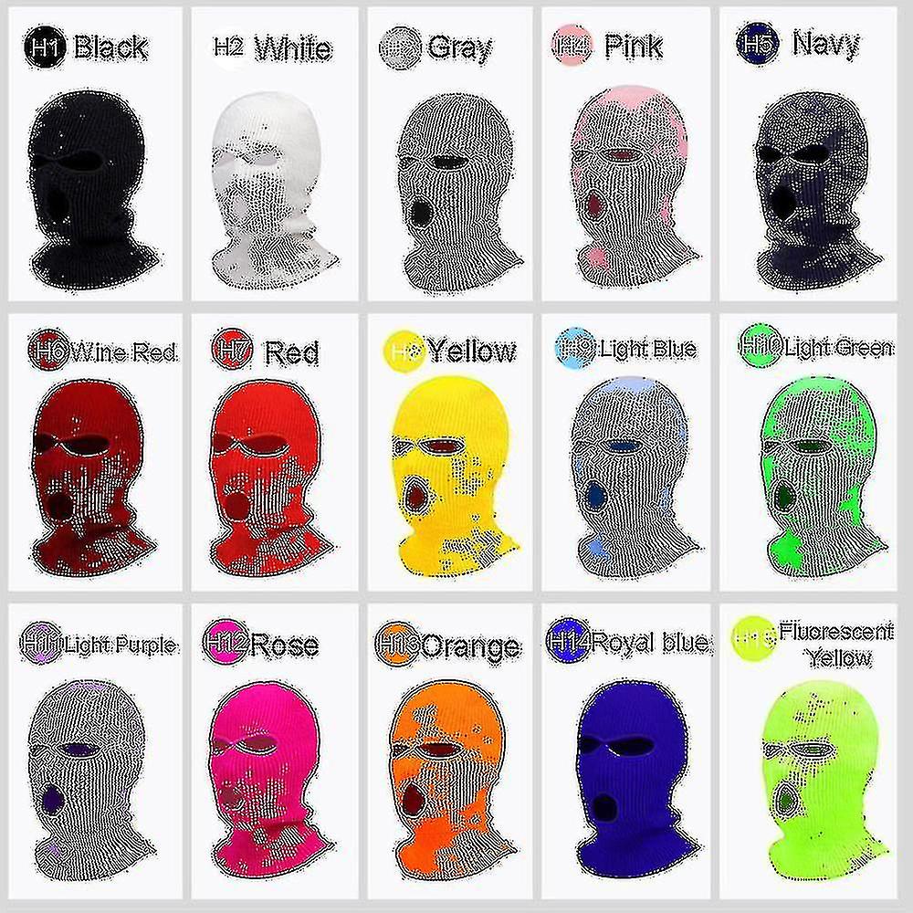Full Face Mask Ski Mask Winter Cap clava Hoodarmy Mask 3hole High Quality
