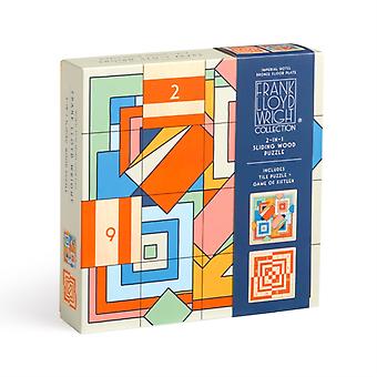 Frank Lloyd Wright Imperial Hotel 2-in-1 Sliding Wood Puzzle - Galison