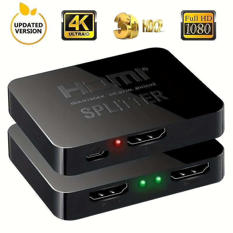 4k HDMI Splitter HD 1080p βίντεο HDMI διακόπτης 1x2 Splitter 1 σε 2 έξω ενισχυτής διανομέων διπλή επίδειξη για hdtv dvd ps3 Xbox