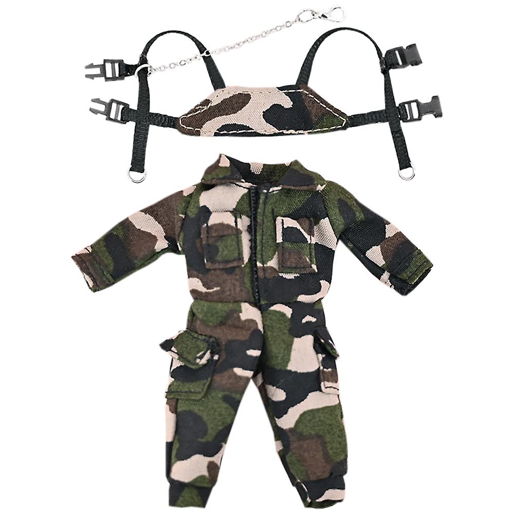 T-shirt Gilet Denim Pantalon de poche pour Ob11 1/12 Bjd Poupée