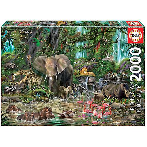 مجموعة AFRICAN JUNGLE Educa 2000 قطعة لغز الصور المقطوعة عالية الجودة