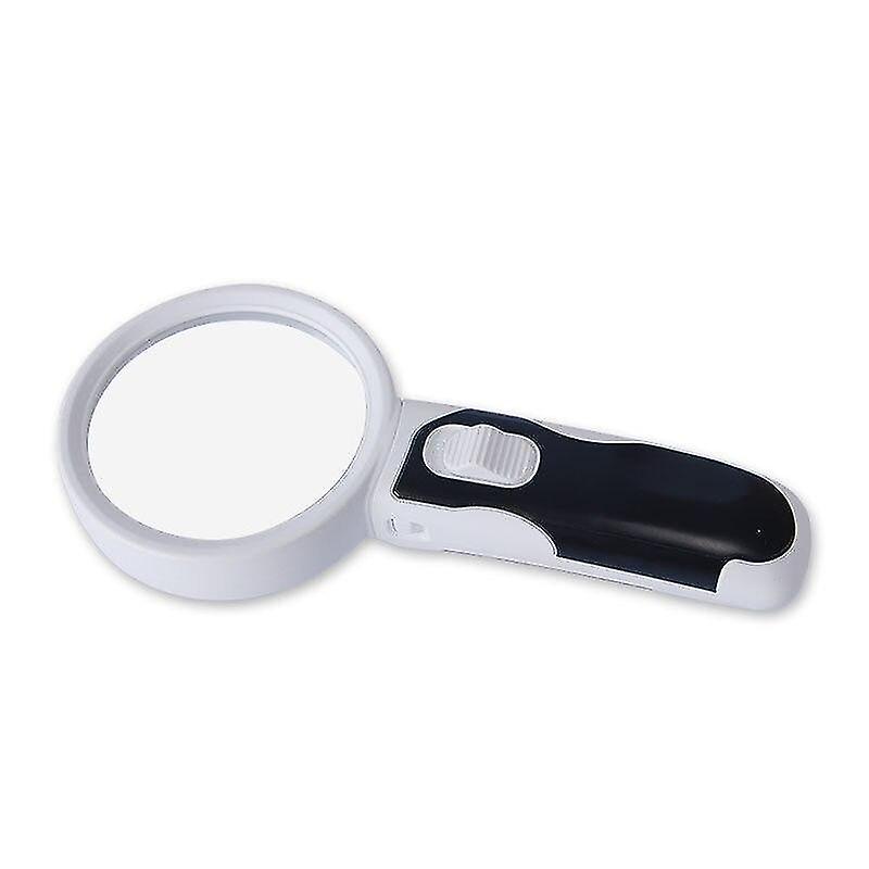 Interchangeable 2 Main Lens 5x/10x Handheld Magnifier 2 Led Magnifying Showcase