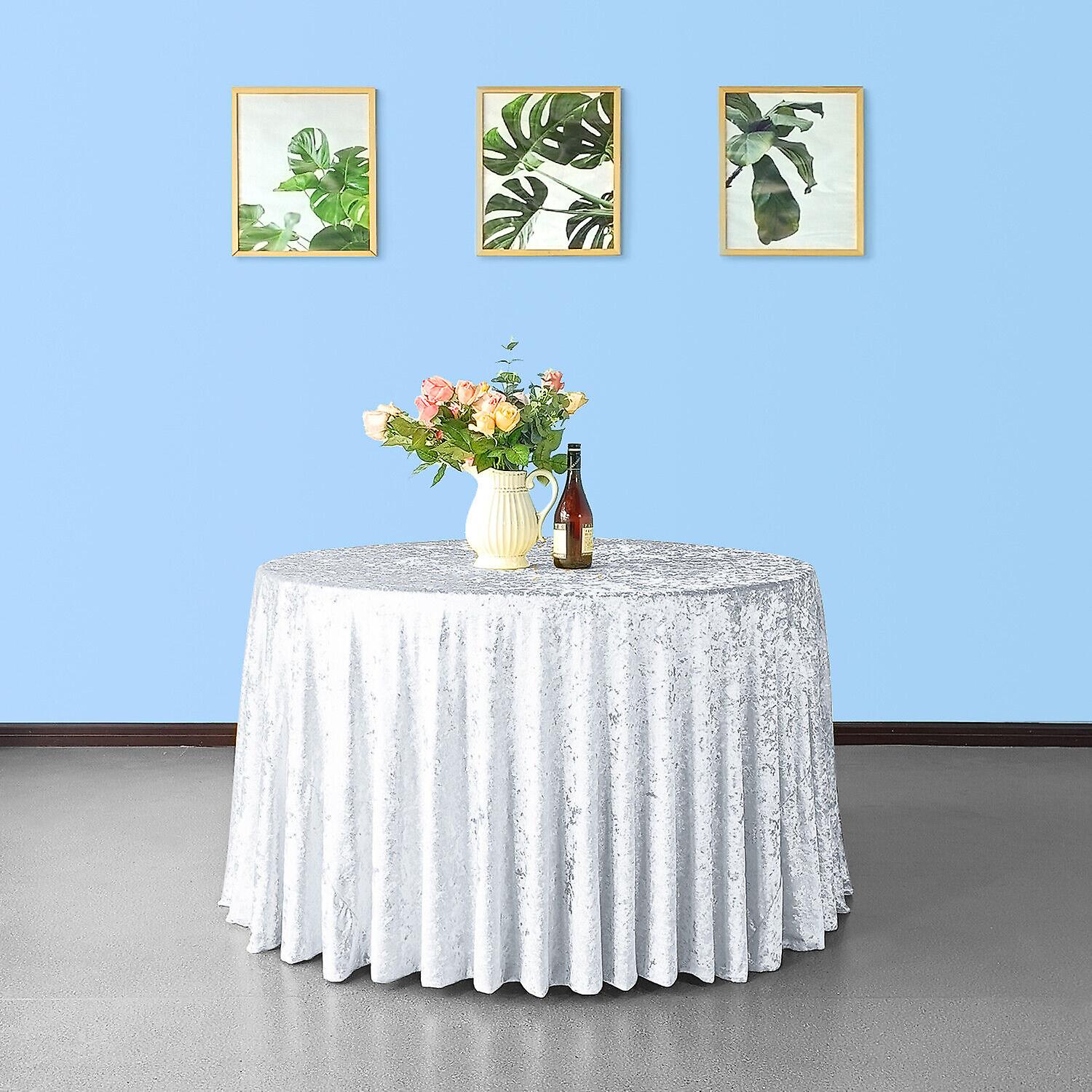Crushed Round Table Cloth Cover
