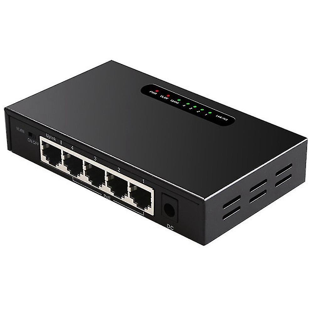 5 Port Poe Unmanaged Switch Network With Vlan Function For Camera Eu Plug