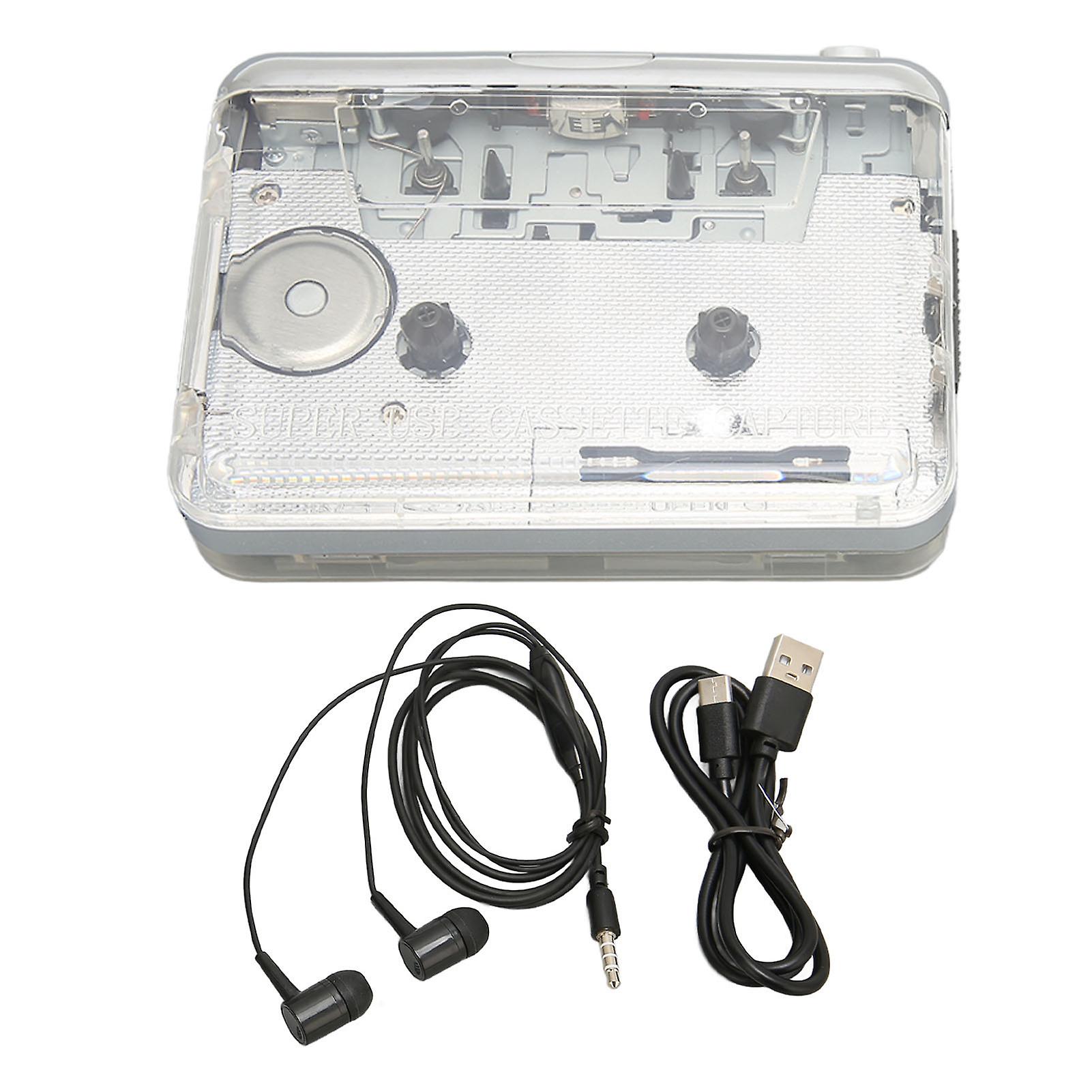 Portable Cassette Player with Auto Reverse, FM Radio, and Clear Stereo Sound Quality