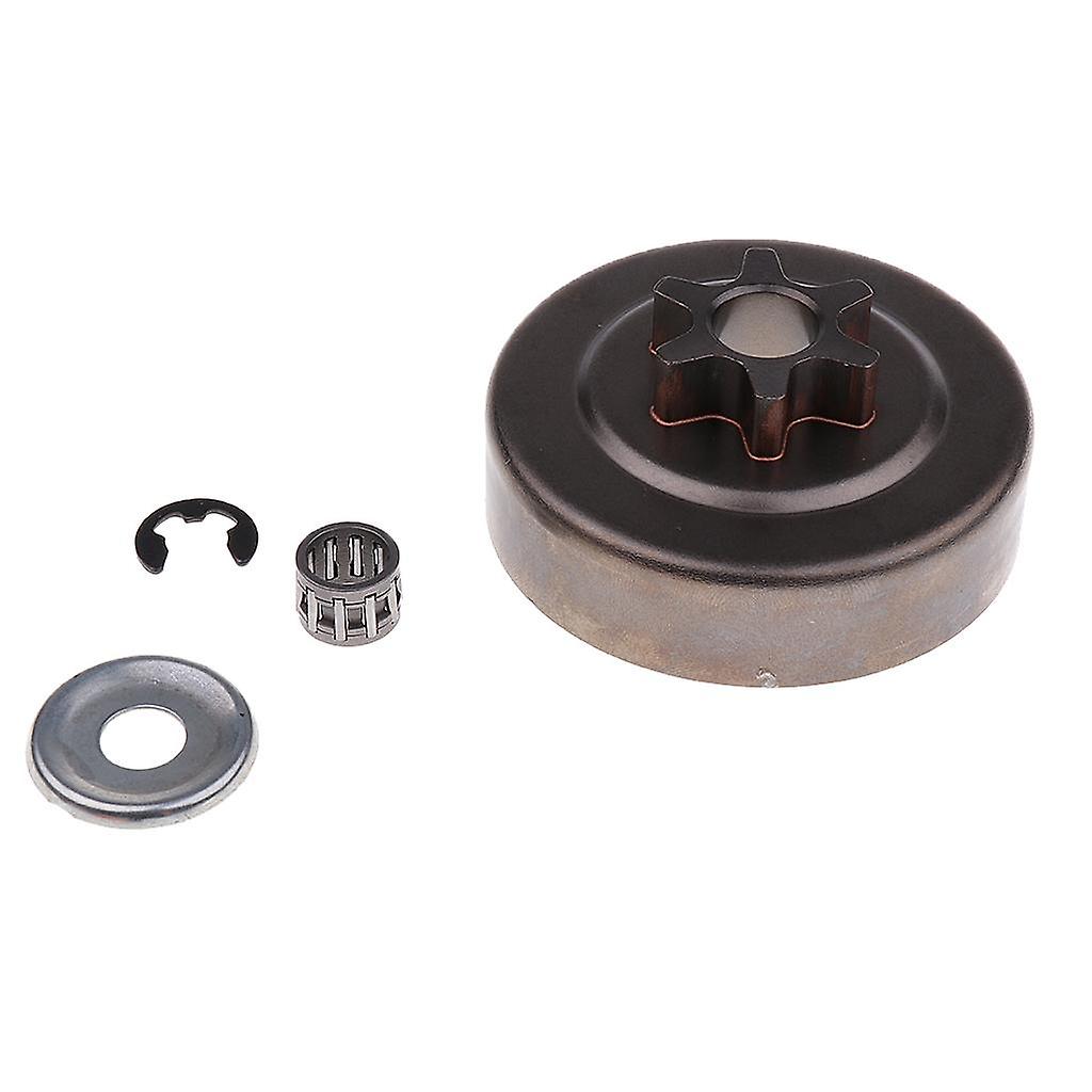 3/8 6T Clutch Drum Sprocket Washer E-Clip Kit For STIHL Chainsaw 018 MS180
