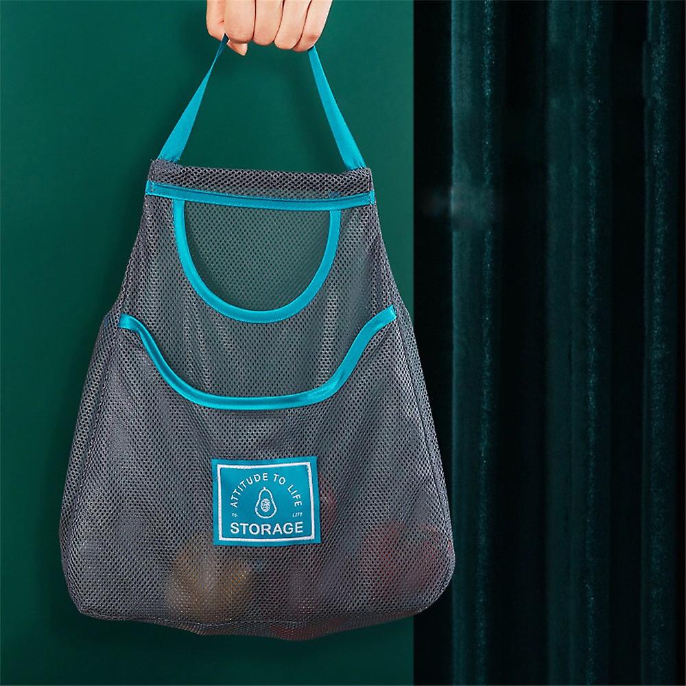 Kitchen Wall Hanging Storage Organizer Bag Reusable Breathable Washable Mesh Net