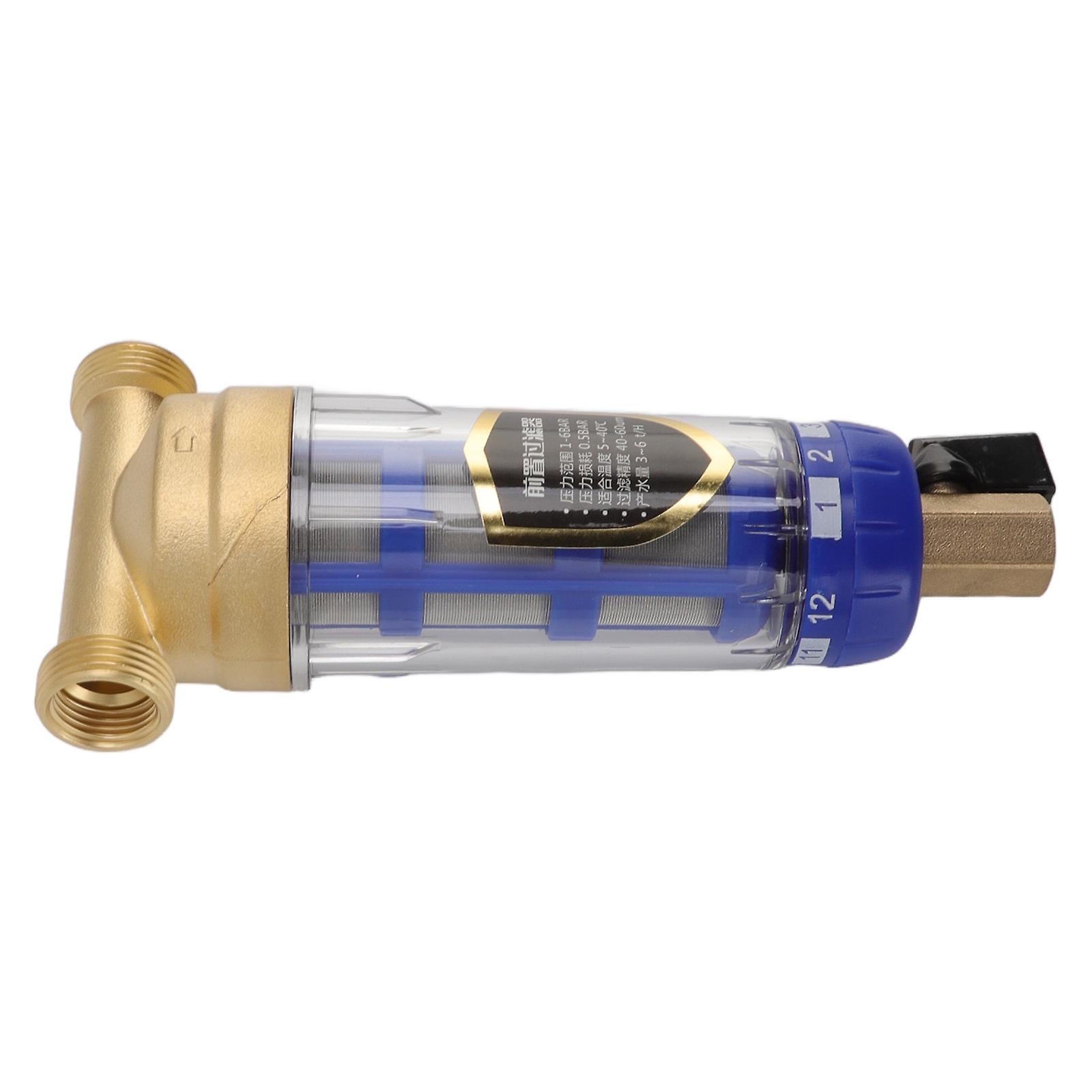 Whole House Spin Down Sediment Water Filter Refined Copper Head Spin Down Sediment Prefilter 