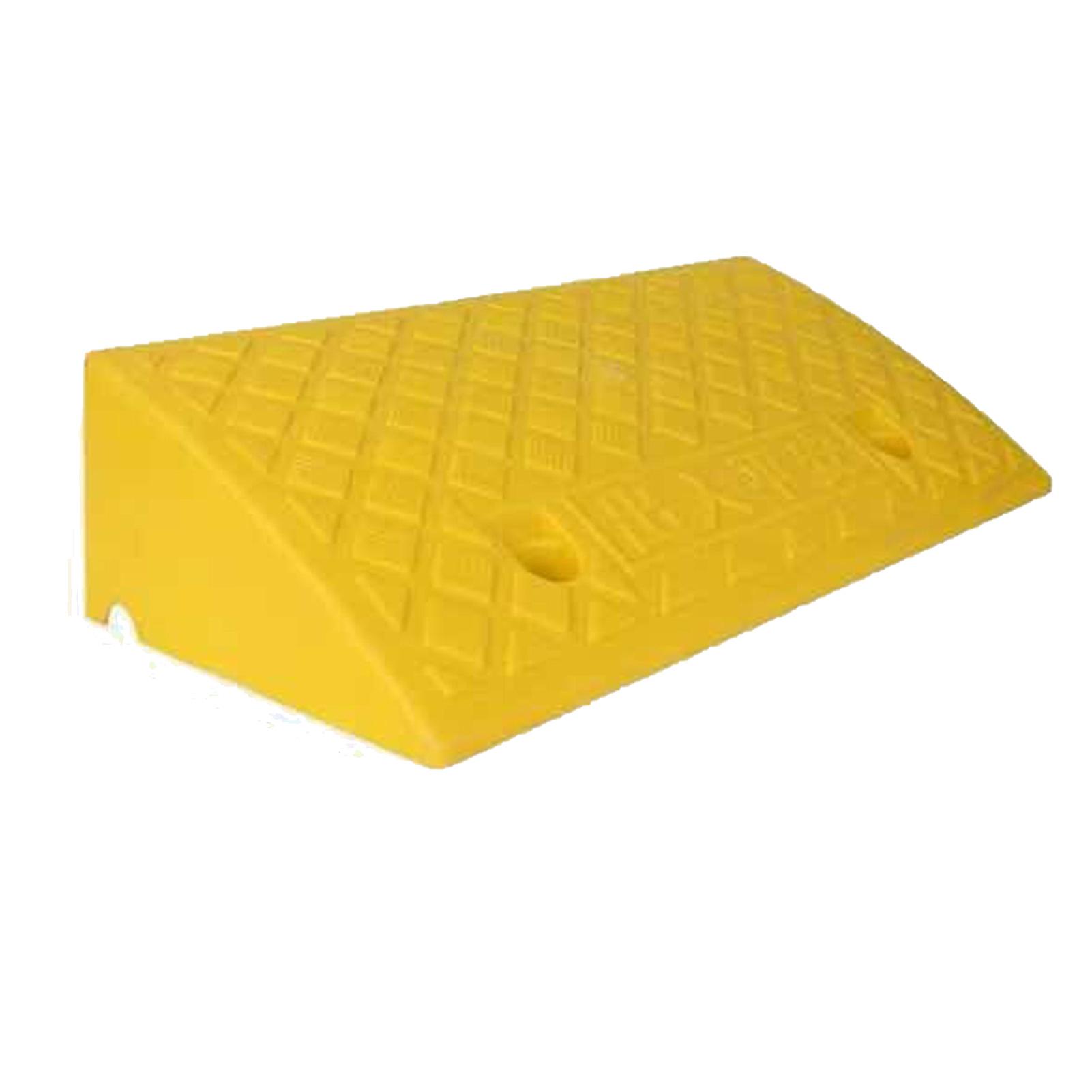 Car Plastic Slope Pad Black and Yellow Color Lightweight Plastic Pad Step Mat for Street Parking Yellow/9cm