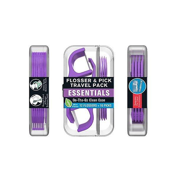 Reach Essentials Flosser & Pick Matkapaketti, 22 kpl