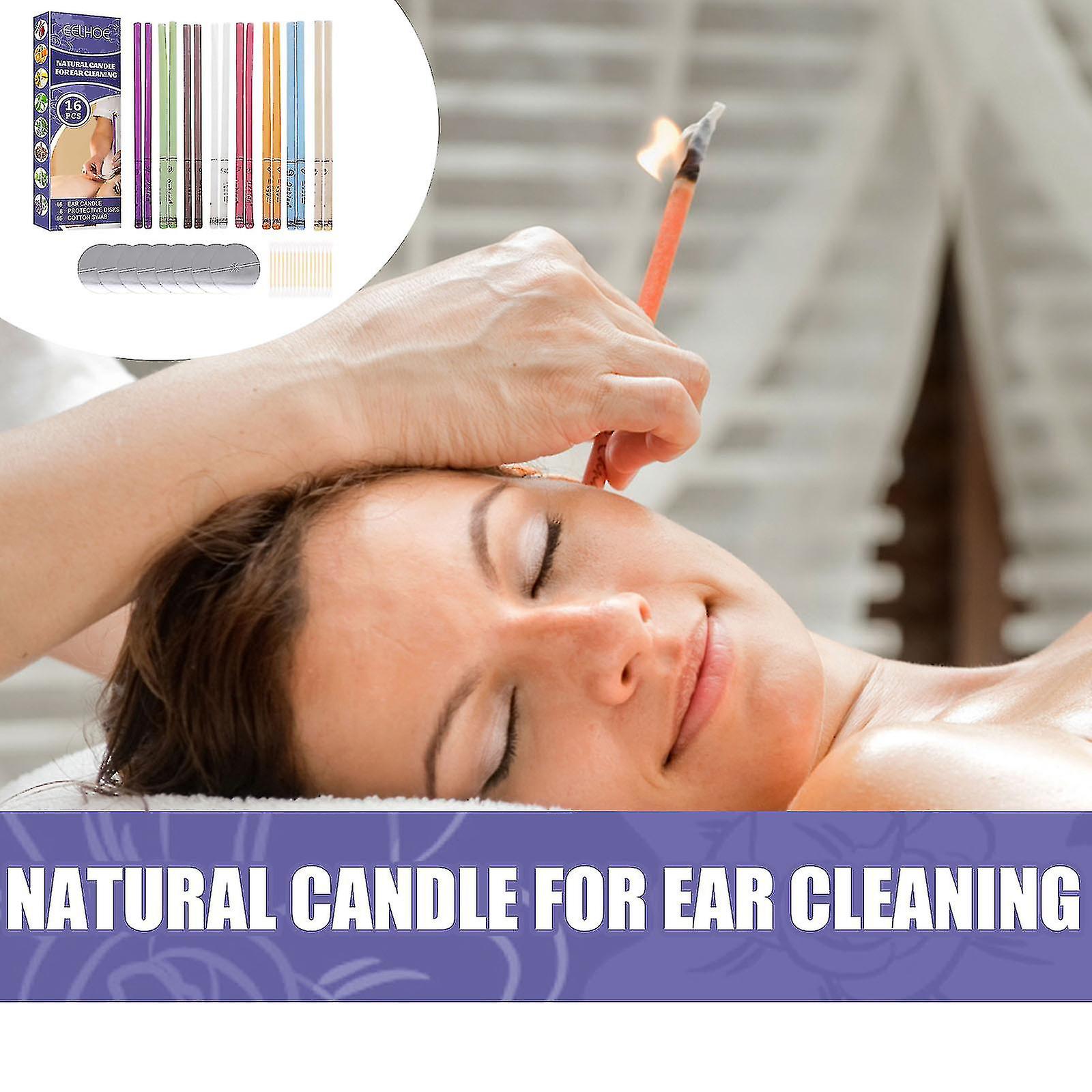 16pcs κεριά αυτιών για τον καθαρισμό ear wax Hopi φυσική ολιστική εναλλακτική θεραπεία