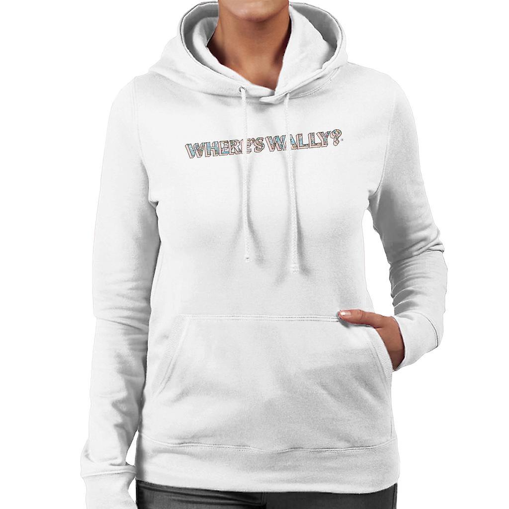 Where's Wally Illustration Text Women's Hooded Sweatshirt