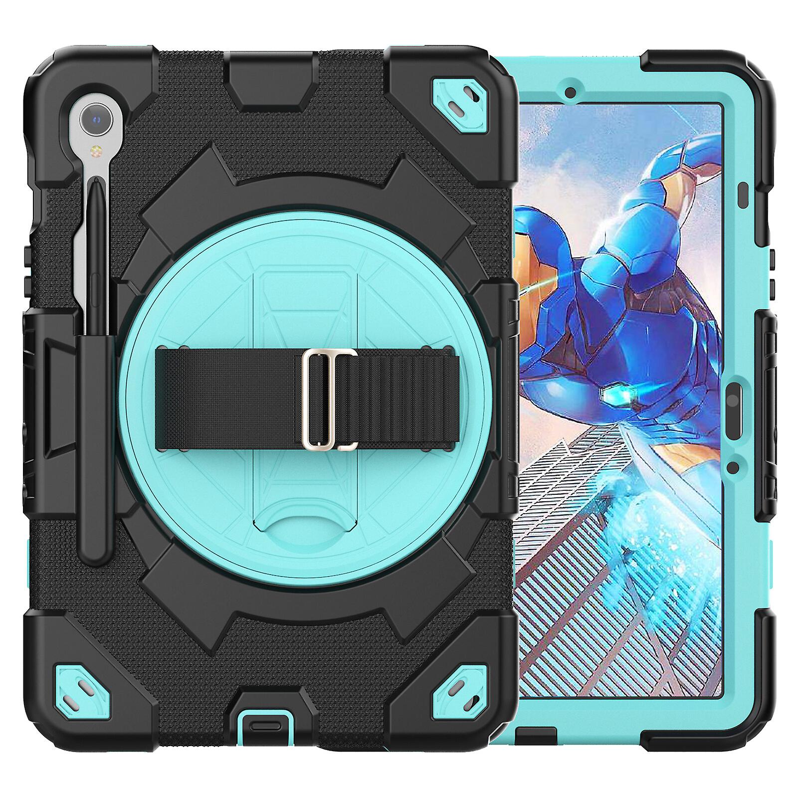 Case for Samsung Galaxy Tab S9 with 360 Rotating Handle Stand and Adjustable Shoulder Strap