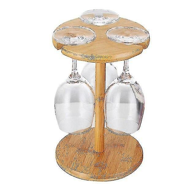 Modern Contemporary Design Style Wooden Wine Bottle And Glass Rack(small)