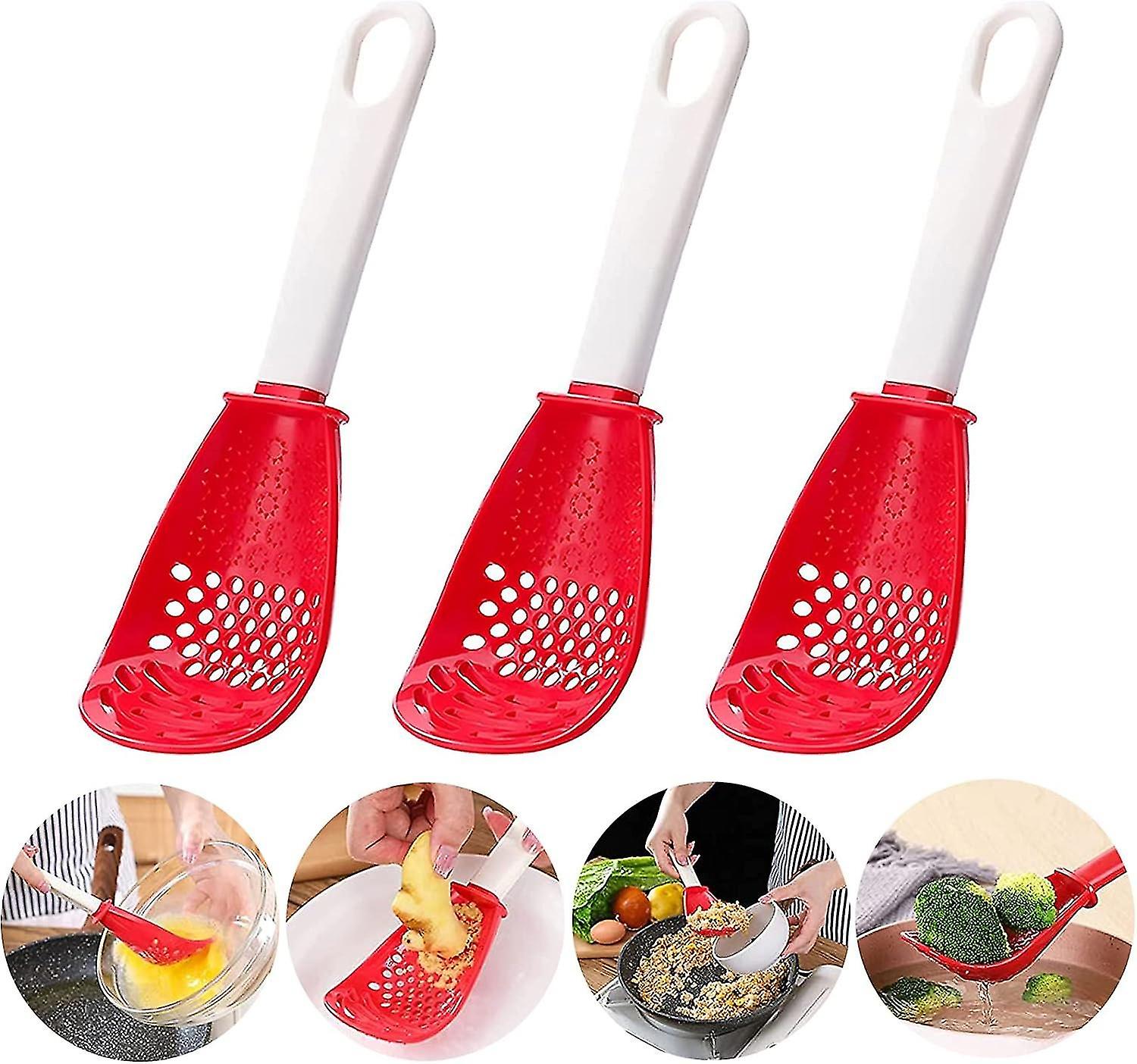 6in1 Multifunctional Kitchen Cooking Spoon- Kitchen Gadgets Strainers for egg yolk Separator- Grater