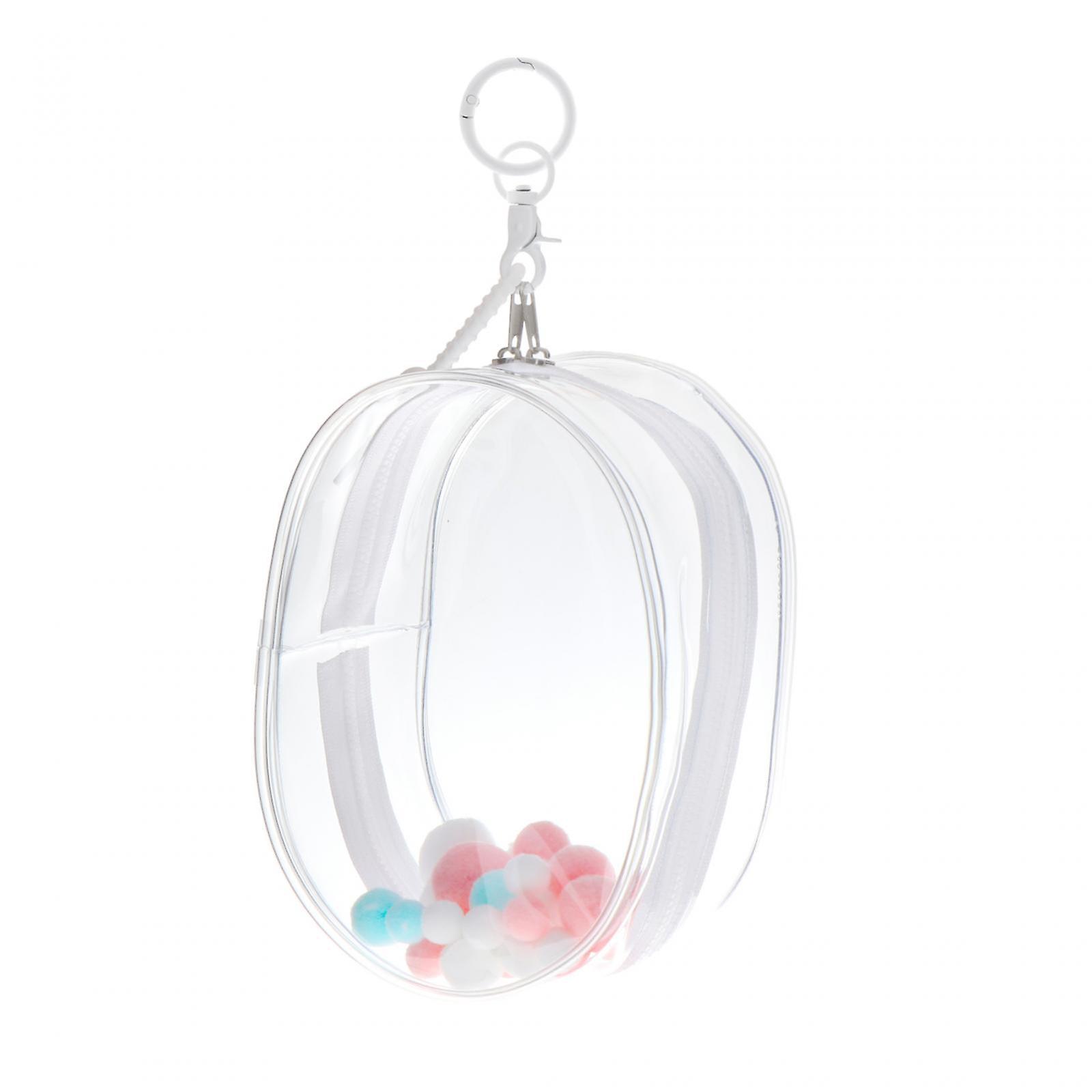 Mini Doll Storage Bag Dustproof Display Case for Figures for Doll Collectors medium White