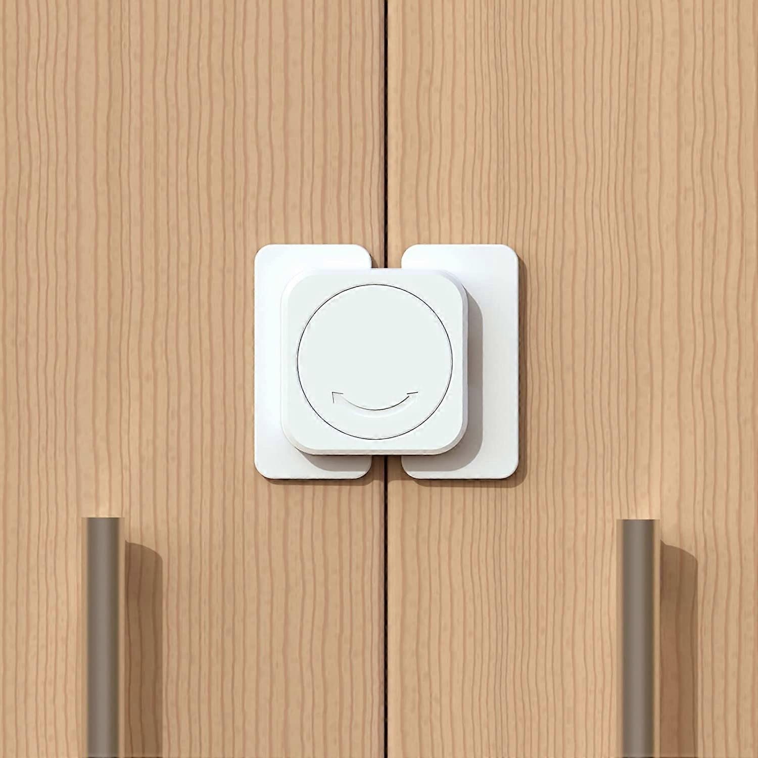 8 Pack Child Safety Locks for Cabinets and Drawers - Stick On - No Drilling - Child Safety Note: The data is all manual measurement, please allow 1 -