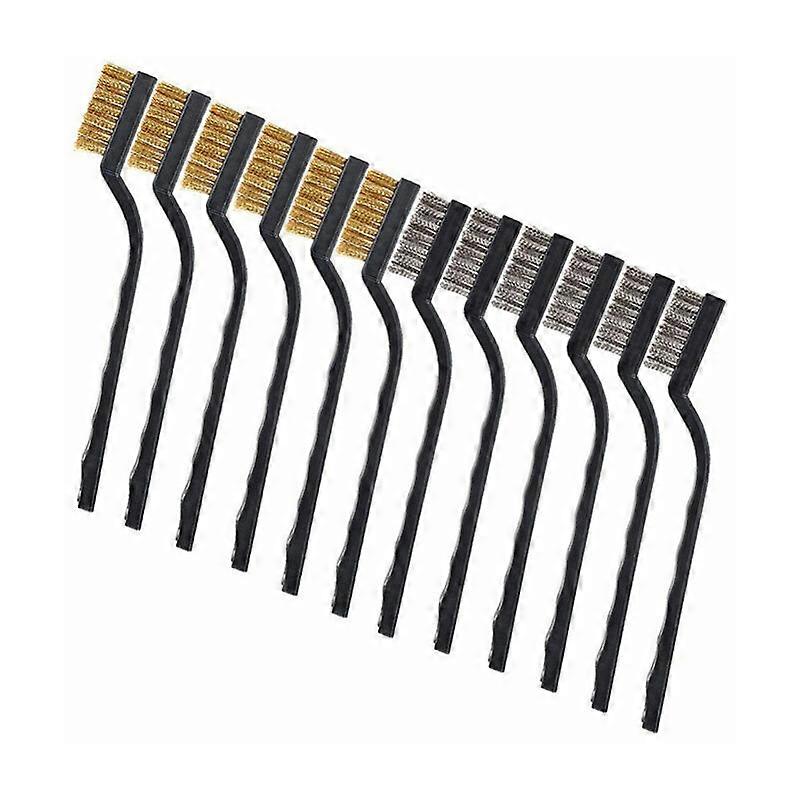 12 wire brushes for rust removal and cleaning