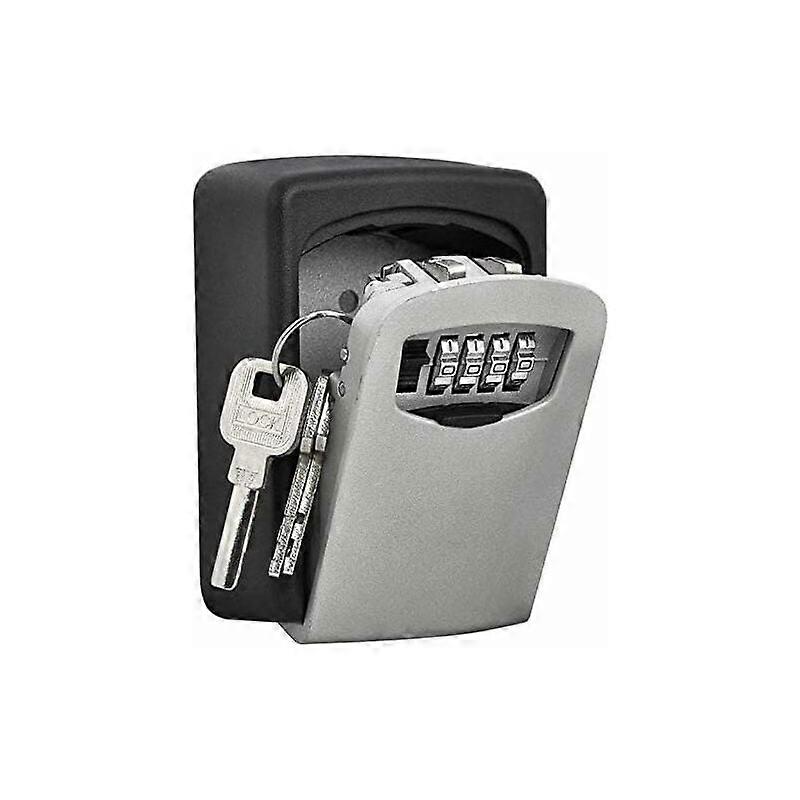 High Security Police Safe Box Wall Mounted 4 Digit Key Box High Security Combination Lock for Storing Keys