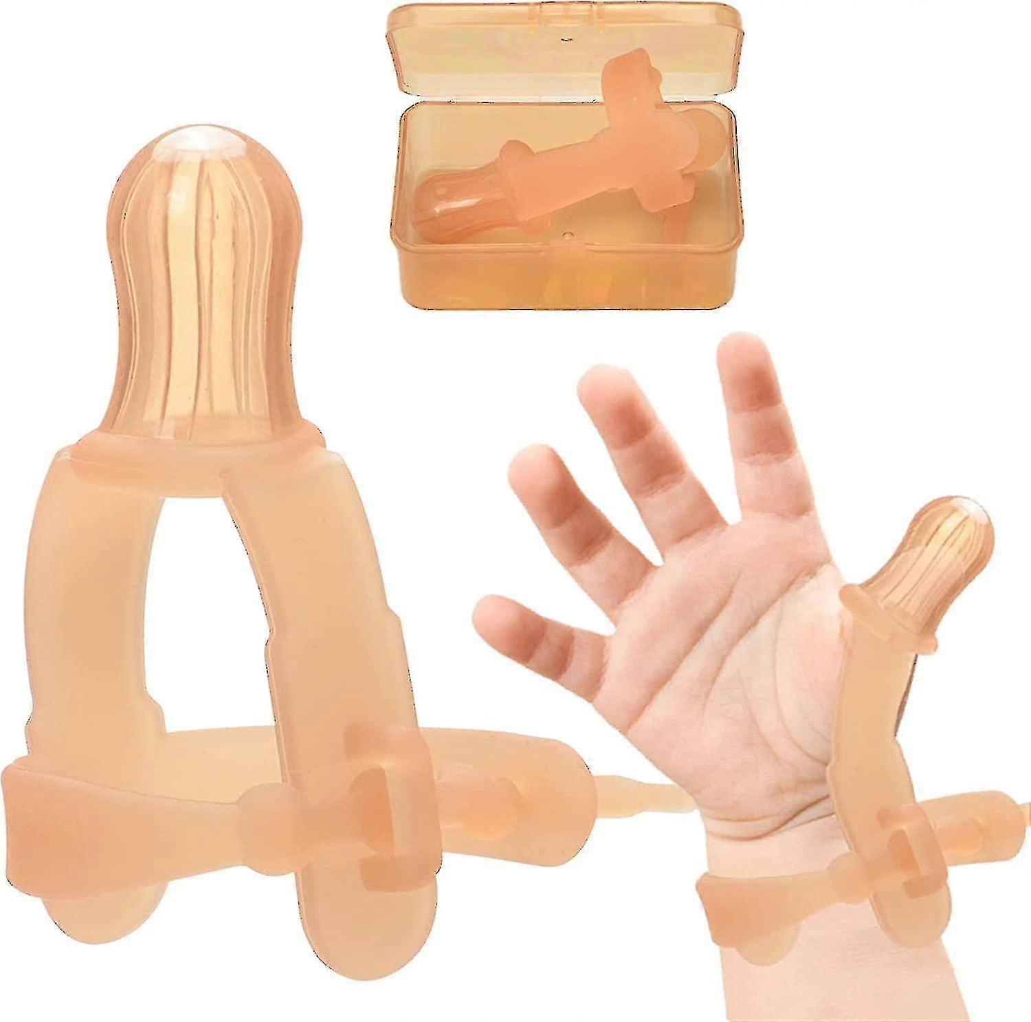 Kids Thumb Sucking Stop - Infants 0-3 Years - Silicone Sucking Adjustable Thumb Guard
