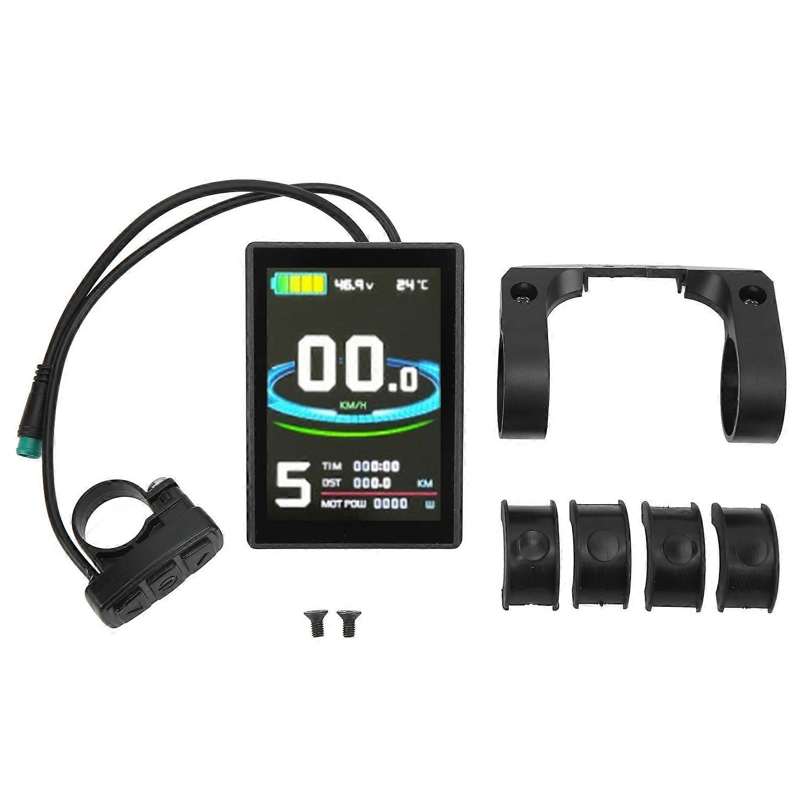 Lcd8su Lcd Display Color Screen Instrument With Waterproof Connector Mountain Bike Lithium Battery Modification Accessories