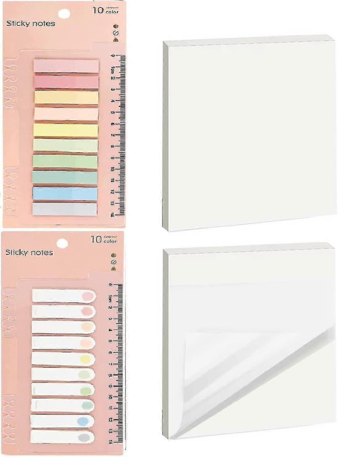500 Pieces Transparent Sticky Tabs, Clear Book Tabs With Transparent Sticky Notes Tabs, Writable And Repositionable File Self-stick Note For Reading