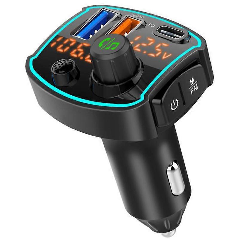 BC69 Car Mp3 Player Bluetooth 5.0 Receiver FM Transmitter USB Car Charger QC3.0 PD 18W Quick Charge