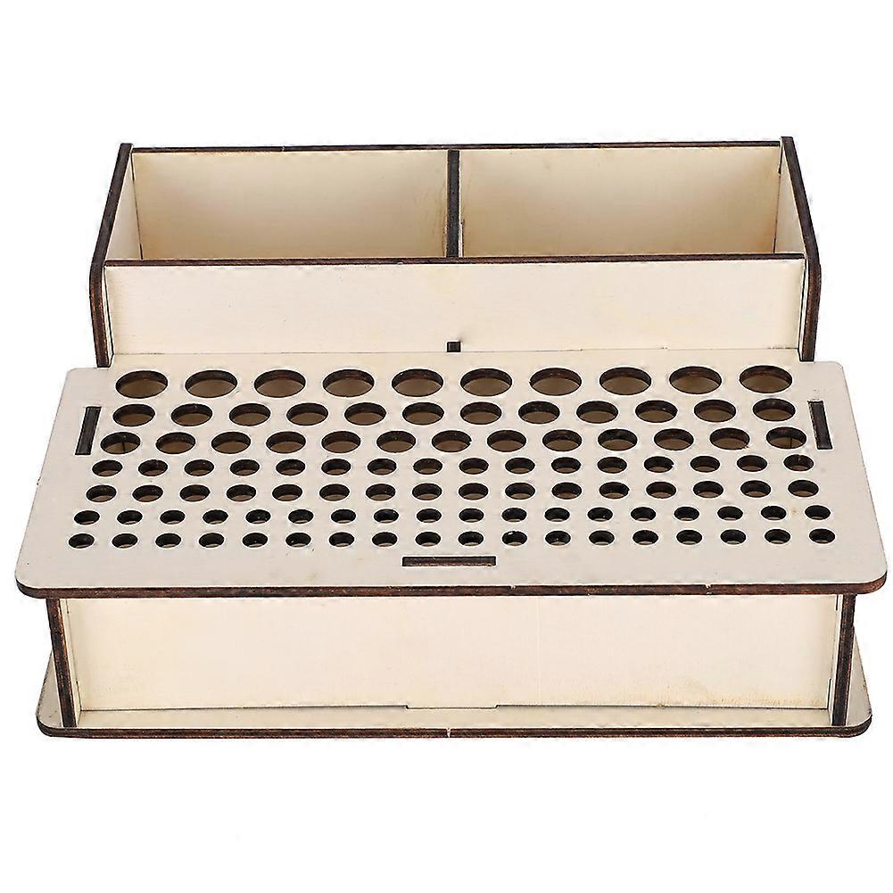 الجلود الخشبية الحرفية أداة حامل الجلود أداة المنظم صندوق خشبي تخزين الجرف (102 #)