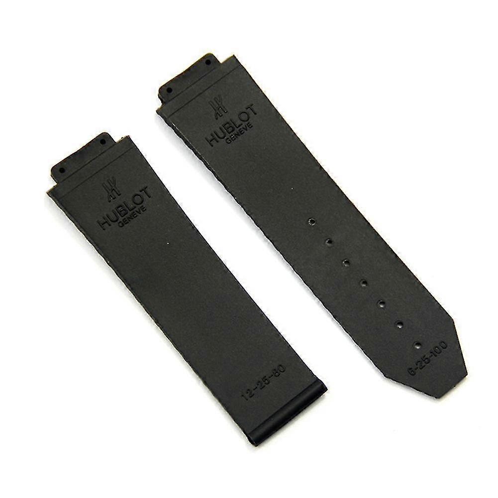 Cinturino in silicone da 24 mm Cinturino in plastica nera per Hublot