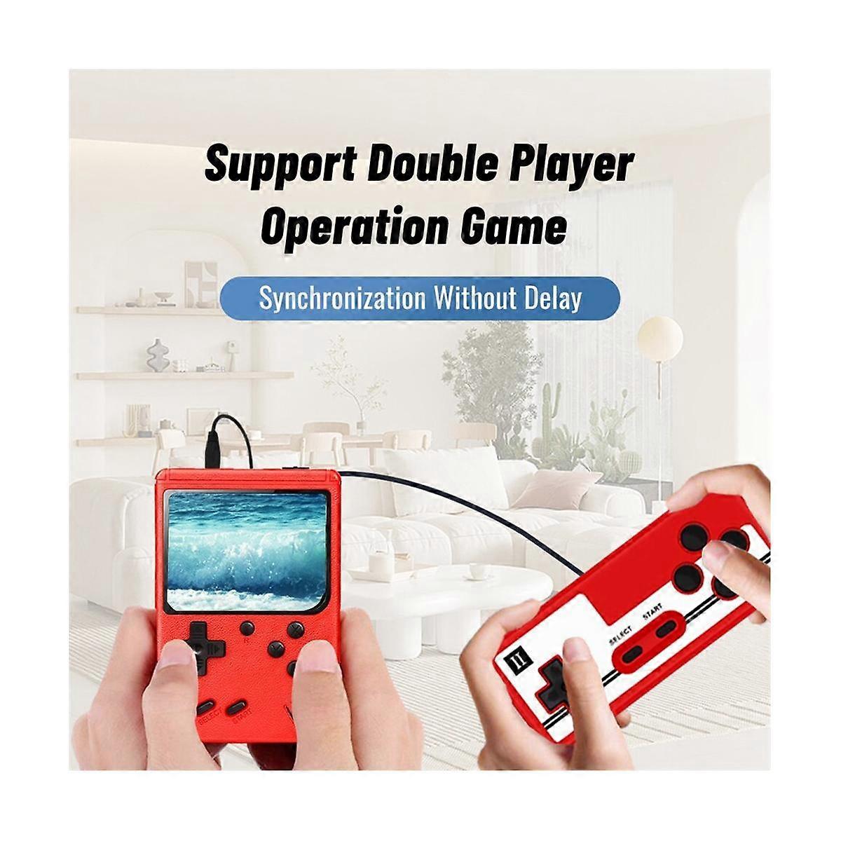 400-in-1 Video Game Console Retro Mini Game Plyer 3.0 Inch Color Pocket TV Game Console Dual Handhe