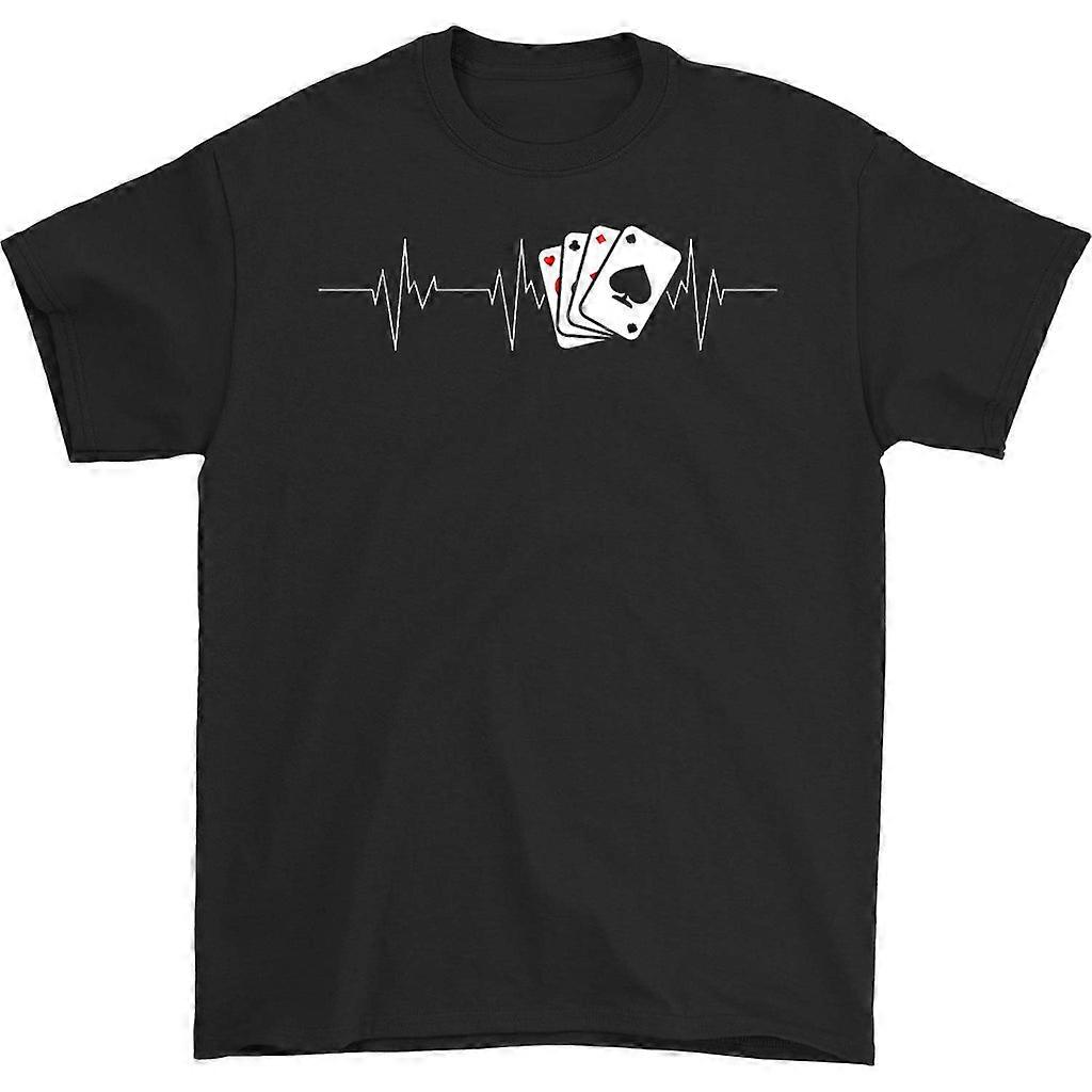 Pokerikortit Heartbeat T-paita