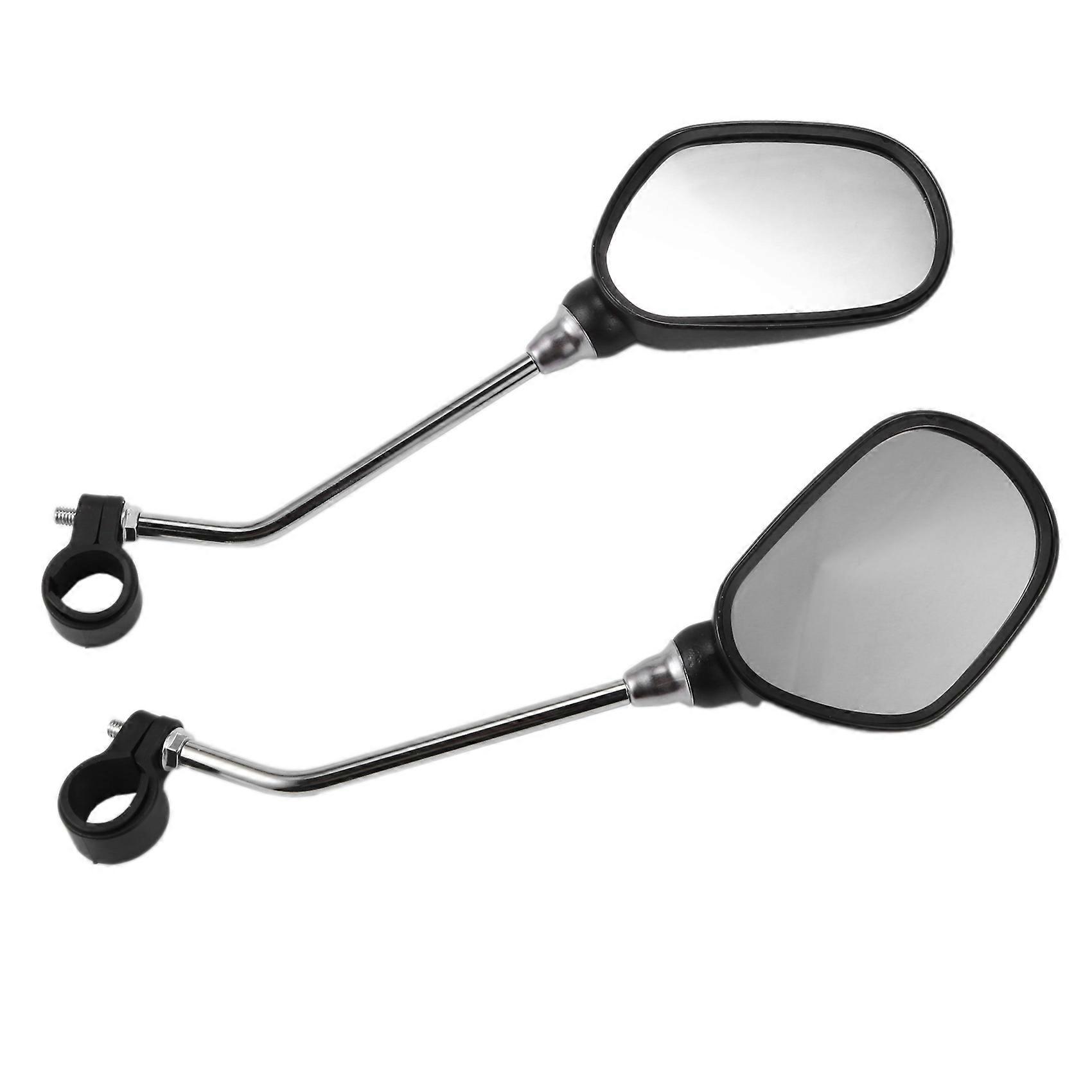 1 Pair Bike Rearview Mirror Safety Bicycle Rear View Glass Mirrors Adjustable Cycling Rearview Left