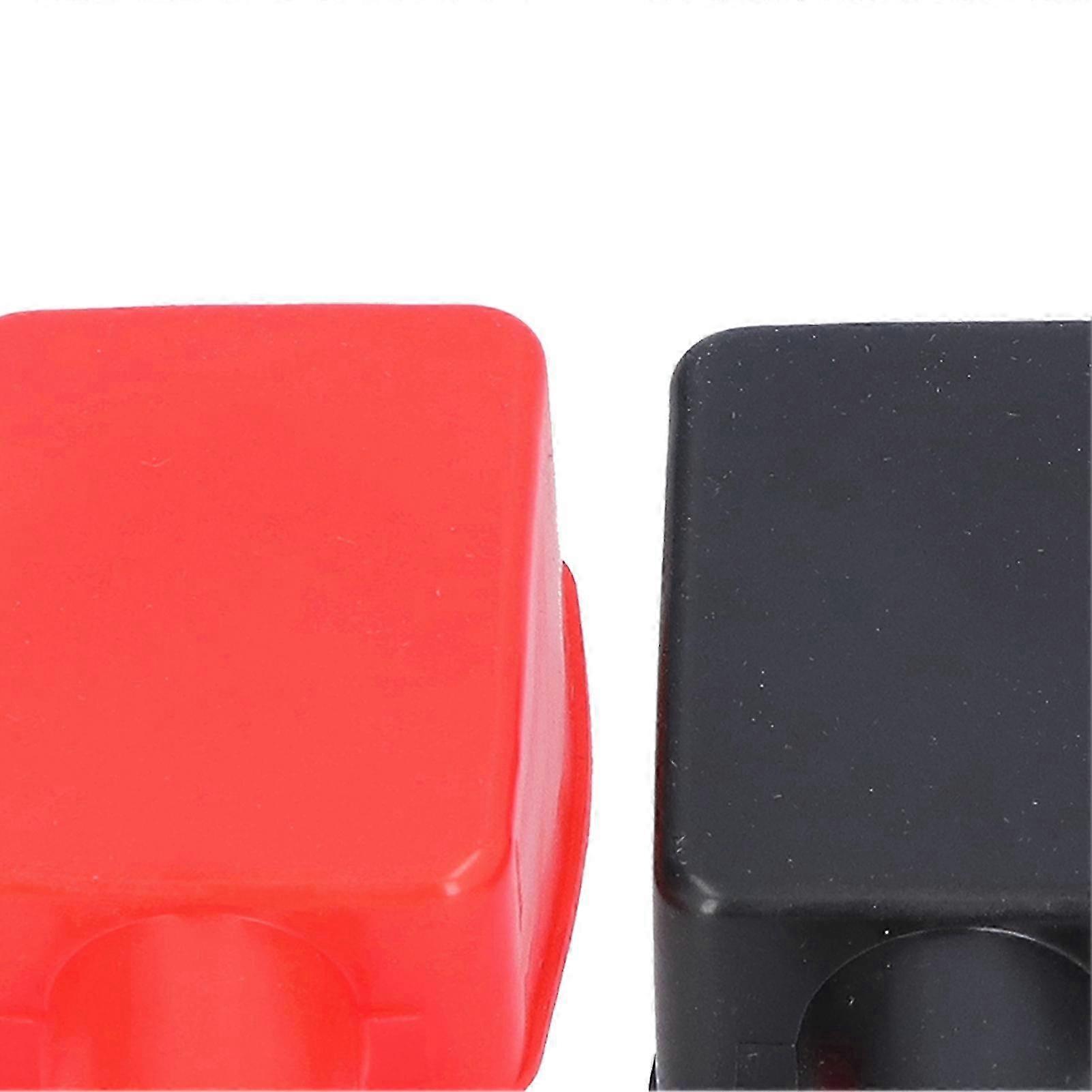 2pcs Battery Terminal Covers Rubber Positive Negative Post Stud Insulating Protective Boot Cap Universal