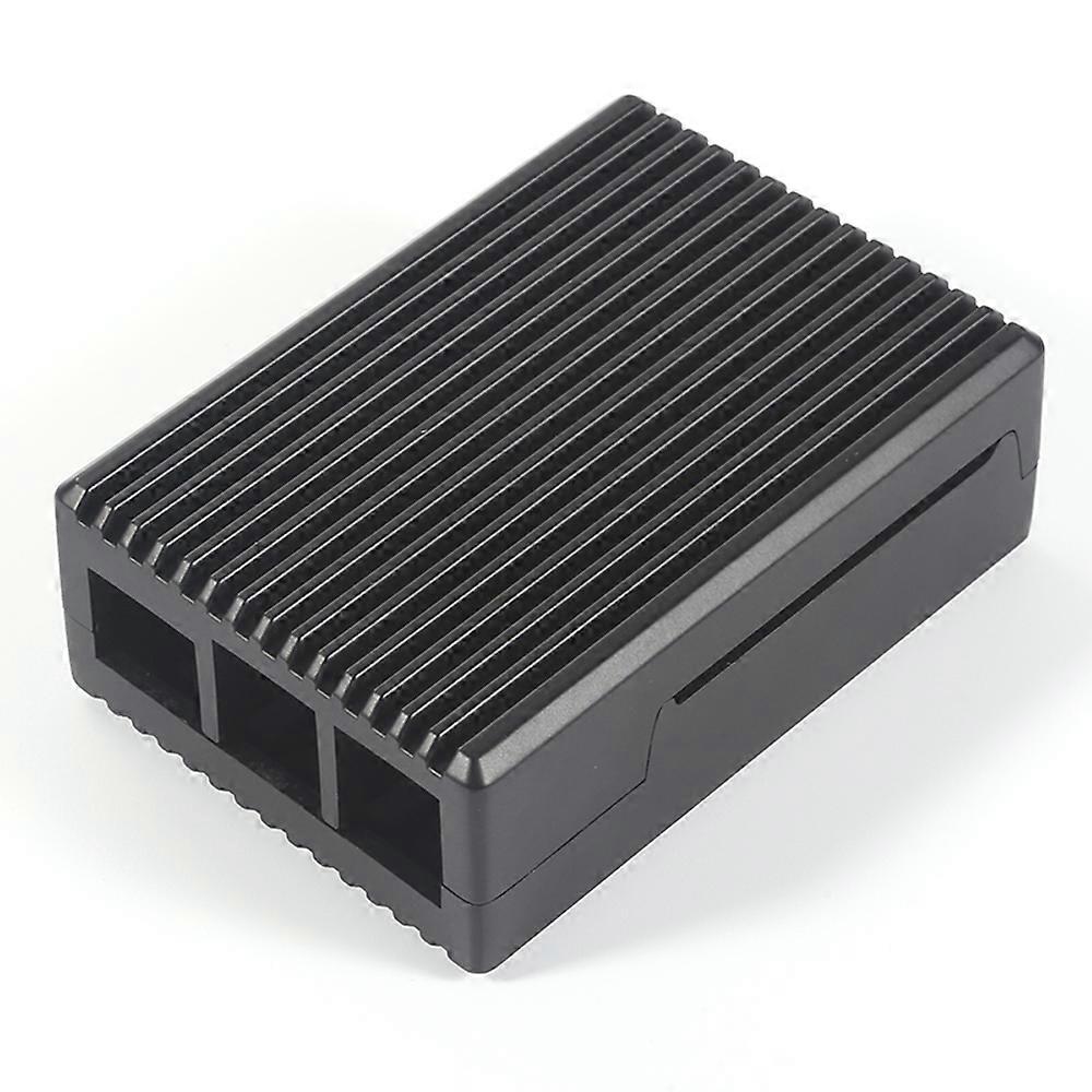 Heavy-Duty Aluminum Alloy Metal Passive Cooling Casing Easy Installation Anti-Corrosion Aluminum Heatsink Enclosure Fit for Raspberry Pi 5 Computers