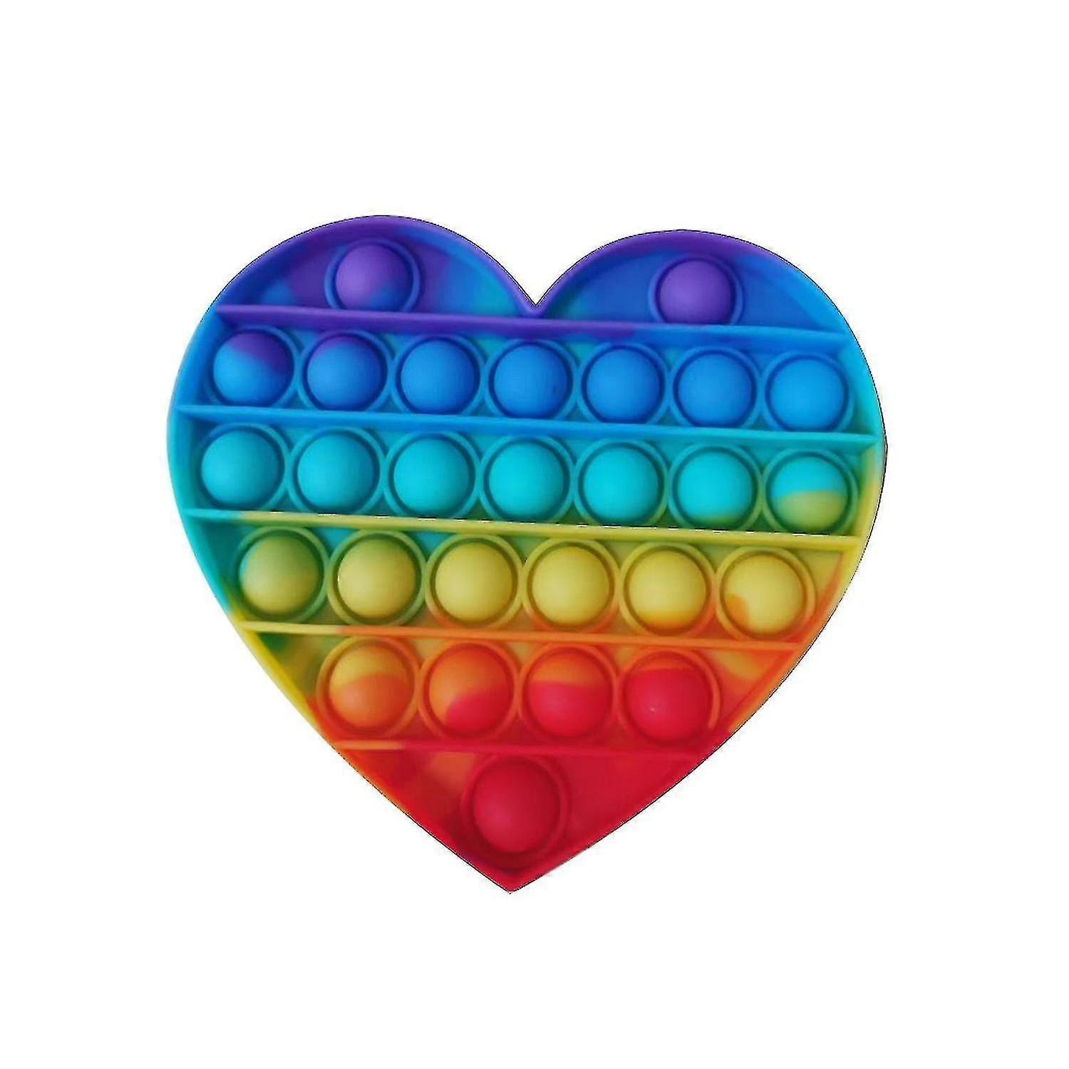 Fidget Multicolor Heart Shape Toys For Children