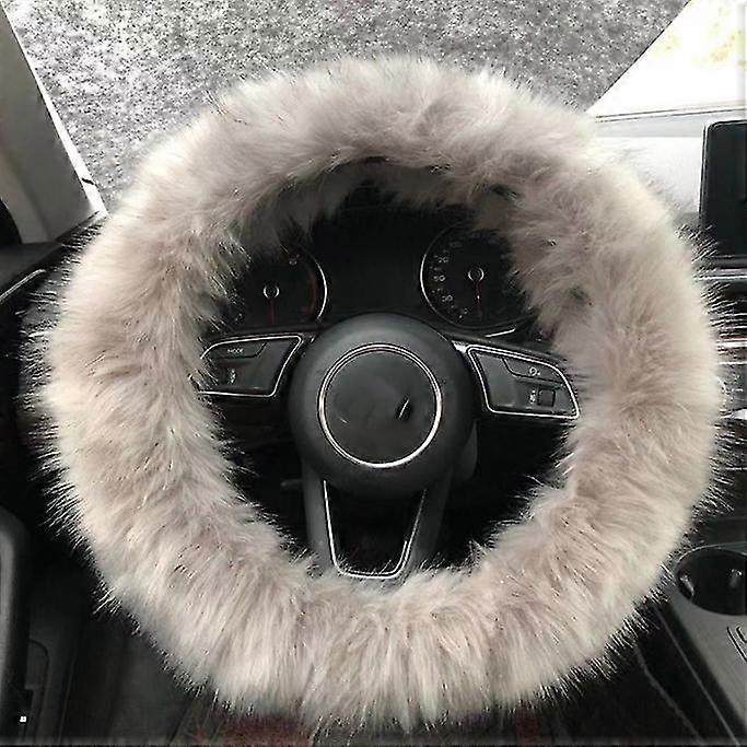 3st Ställ in vintervarmt furry rattskydd