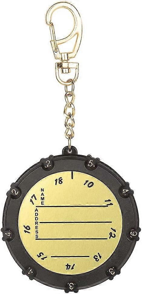 ZK-18 hole golf stroke counter with key ring