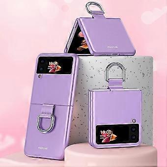 For Samsung Galaxy Z Flip 3 5g Case Shockproof Cover With Finger Ring