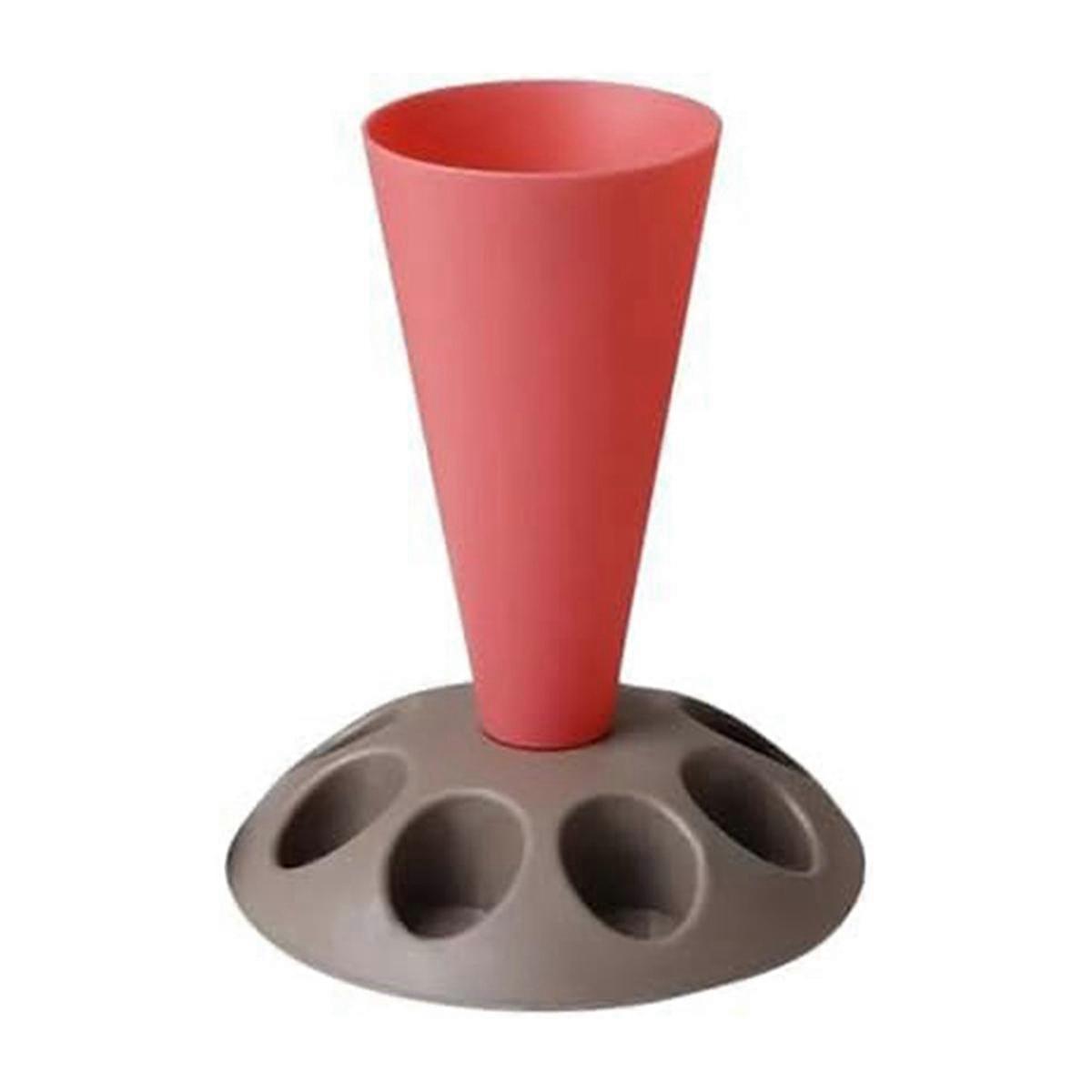 C-Piping Bag Stand, Piping Bag Holder with 8 Slots Nozzles, Plastic Pastry Bag Stand for Cake Decor