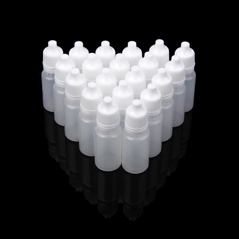 50PCS 10ml Empty Plastic Squeezable Dropper Bottles Eye Liquid Dropper