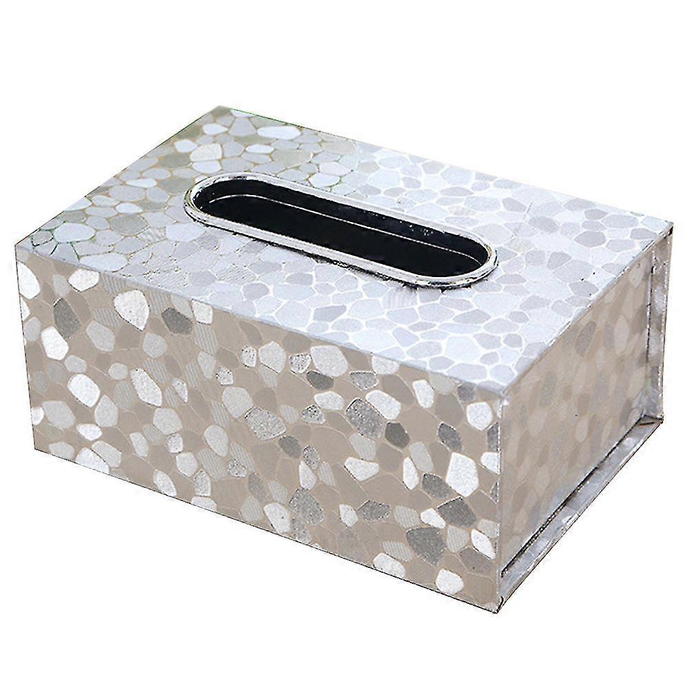 Car Paper Dispenser Napkin Holder PU Leather Practical Replaceable Rectangular