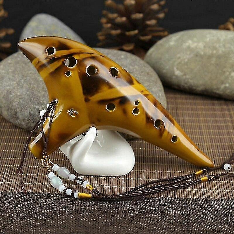 Musical Accessories 12 Hole Legend Zelda Ocarina Of Time Alto C Smoldering Ceramic Flute Ocarina
