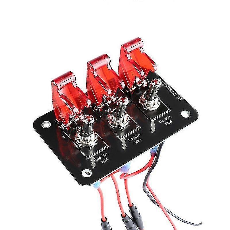 Universal Vehicle On-board Power Panel 12-24v Switch Panel With 20a Fuse