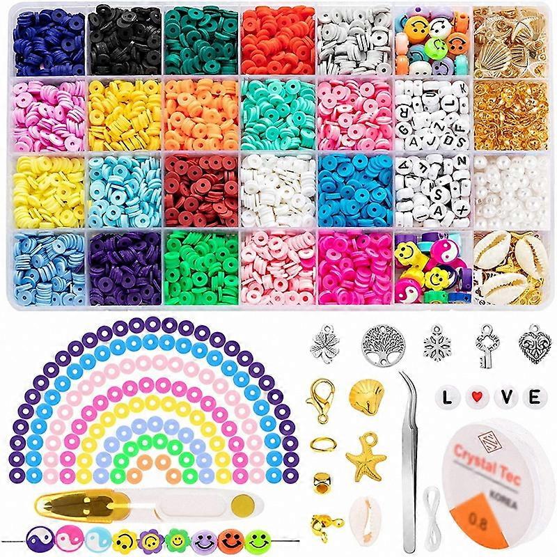 24 Grid Soft Clay Soft Ceramic Beads Diy Set Box Handmade Diy Beaded Set