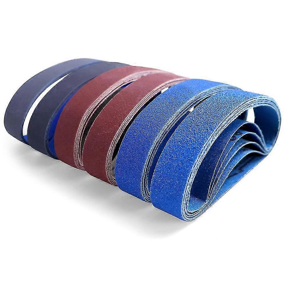 30 Pcs 3/4inch X 12inch Knife Sharpener Sanding Belts Set, 5 Each Of 80/120/240/400/800/1000 Grits