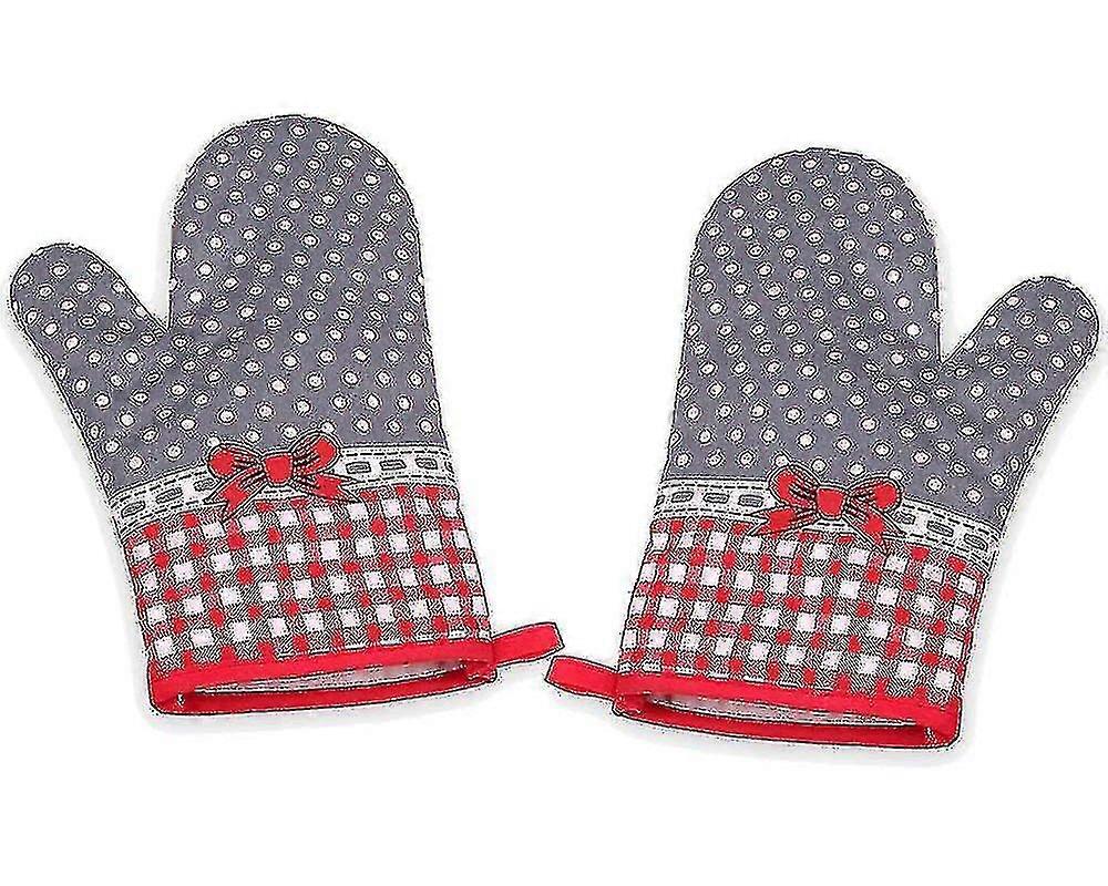 2 Pcs Oven Gloves, Heat-resistant Non-slip For Cooking